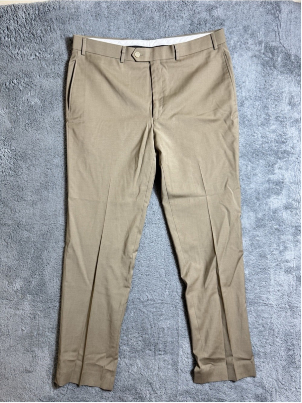 LAUREN Ralph Lauren Men's Classic Fit Wool Dress Pants Khaki 36W 32L